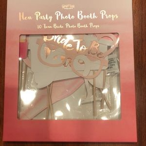 Ginger Ray 10 Pieces Hen Party Photo Booth Props